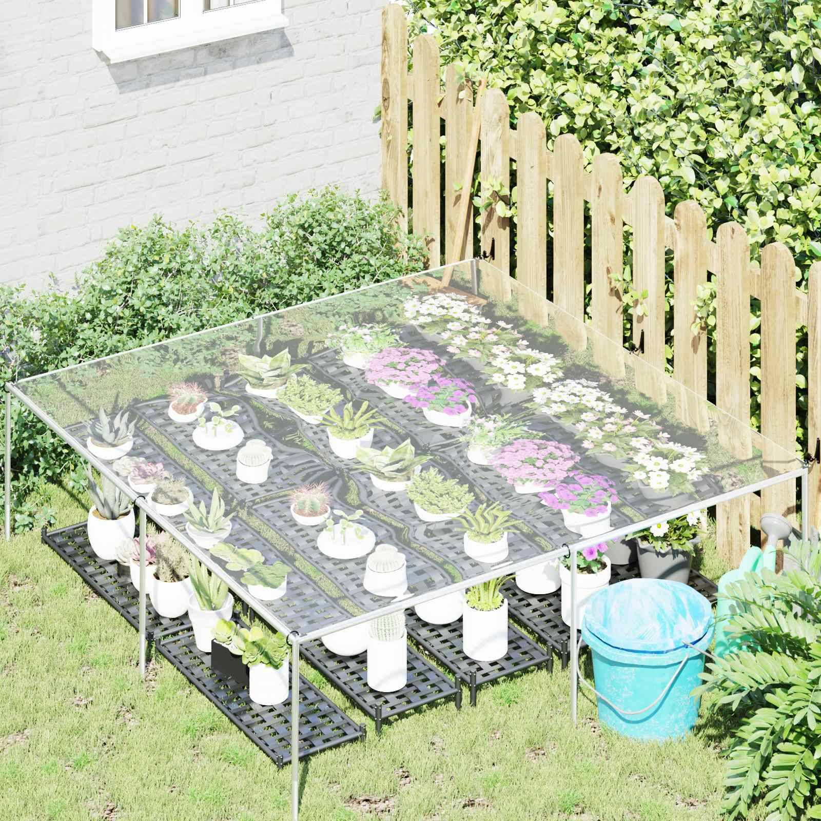 Vidaxl - Couverture pour plantes 2 x 2 m PVC Transparent vidaXL 3429346 - Image 4