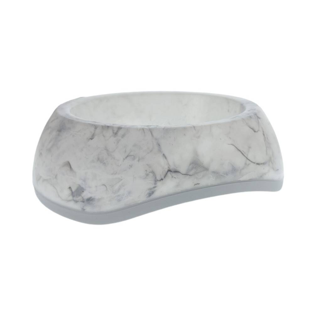 Ecuelle blanche marbré 0.6 litres ø 21 cm pour chat et chien - Image 3