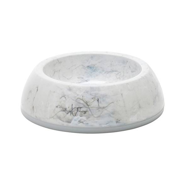 Ecuelle blanche marbré 0.6 litres ø 21 cm pour chat et chien - Image 2