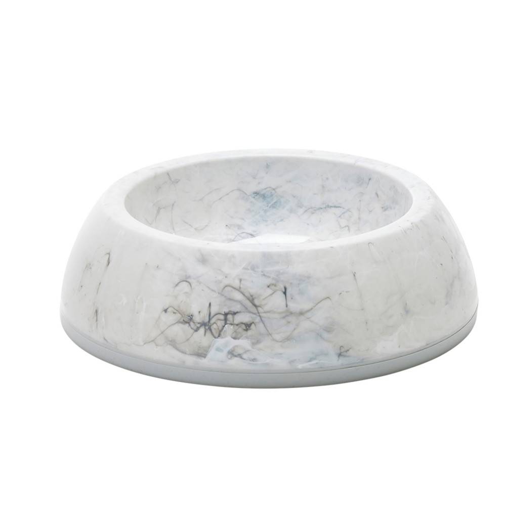 Ecuelle blanche marbré 0.6 litres ø 21 cm pour chat et chien - Imagen 2