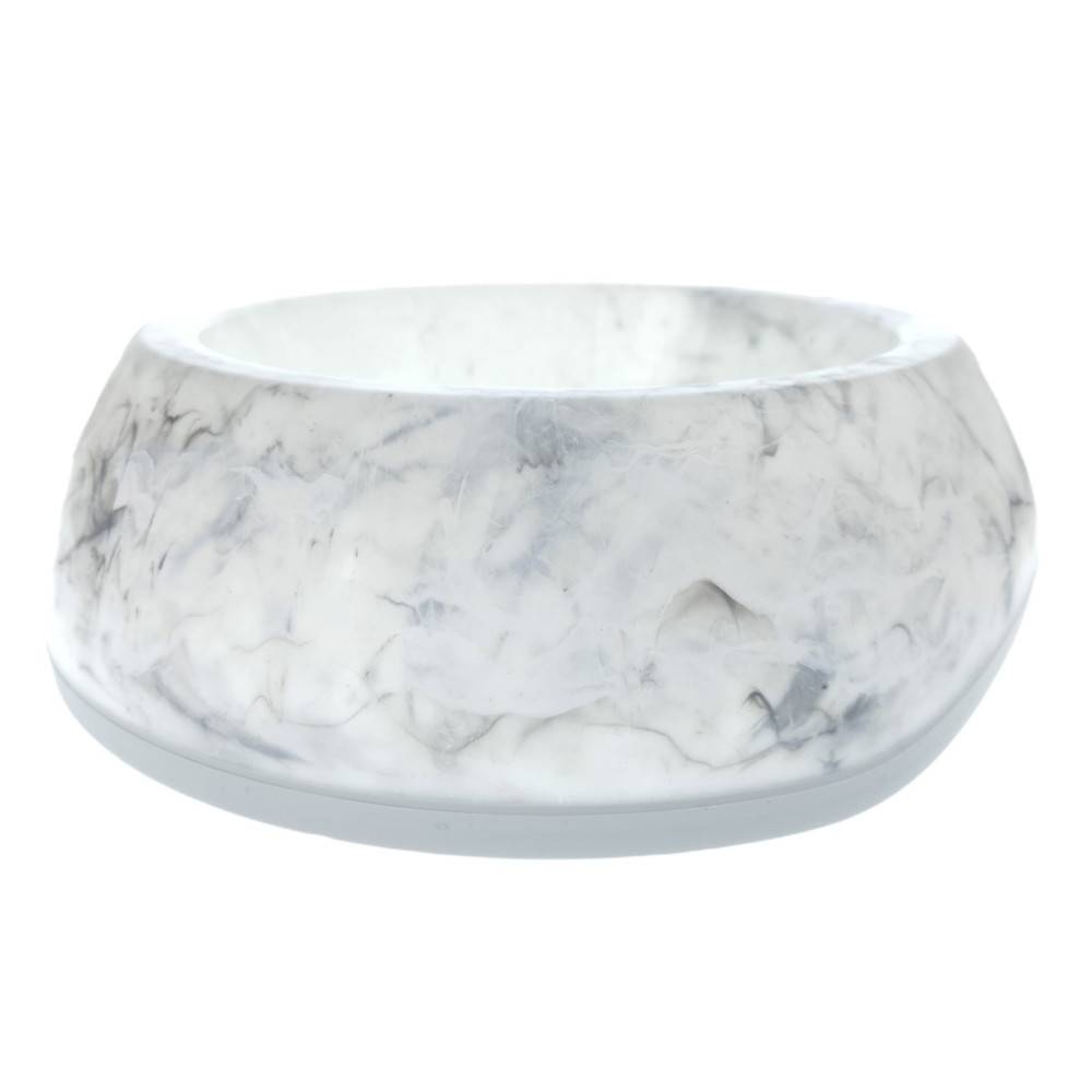 Ecuelle blanche marbré 0.6 litres ø 21 cm pour chat et chien - Image 4