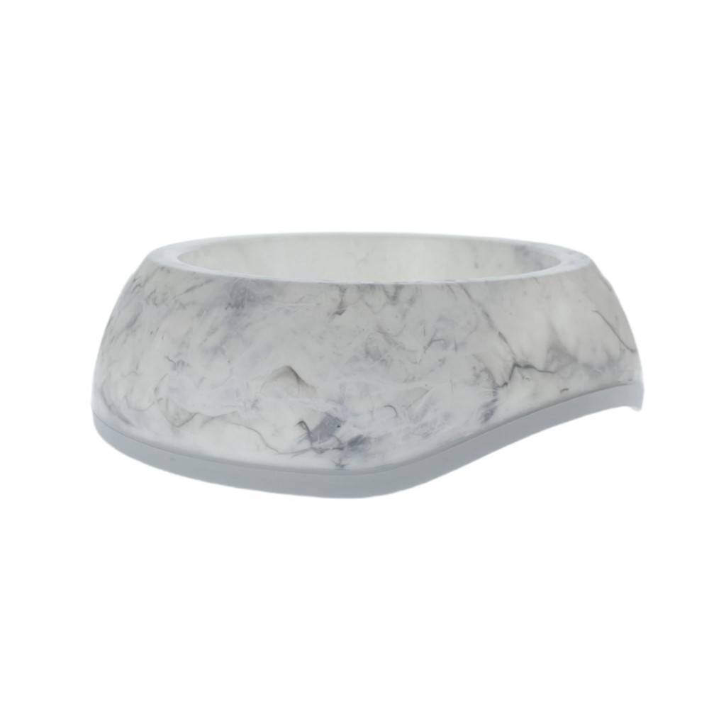 Ecuelle blanche marbré 0.6 litres ø 21 cm pour chat et chien - Image 5