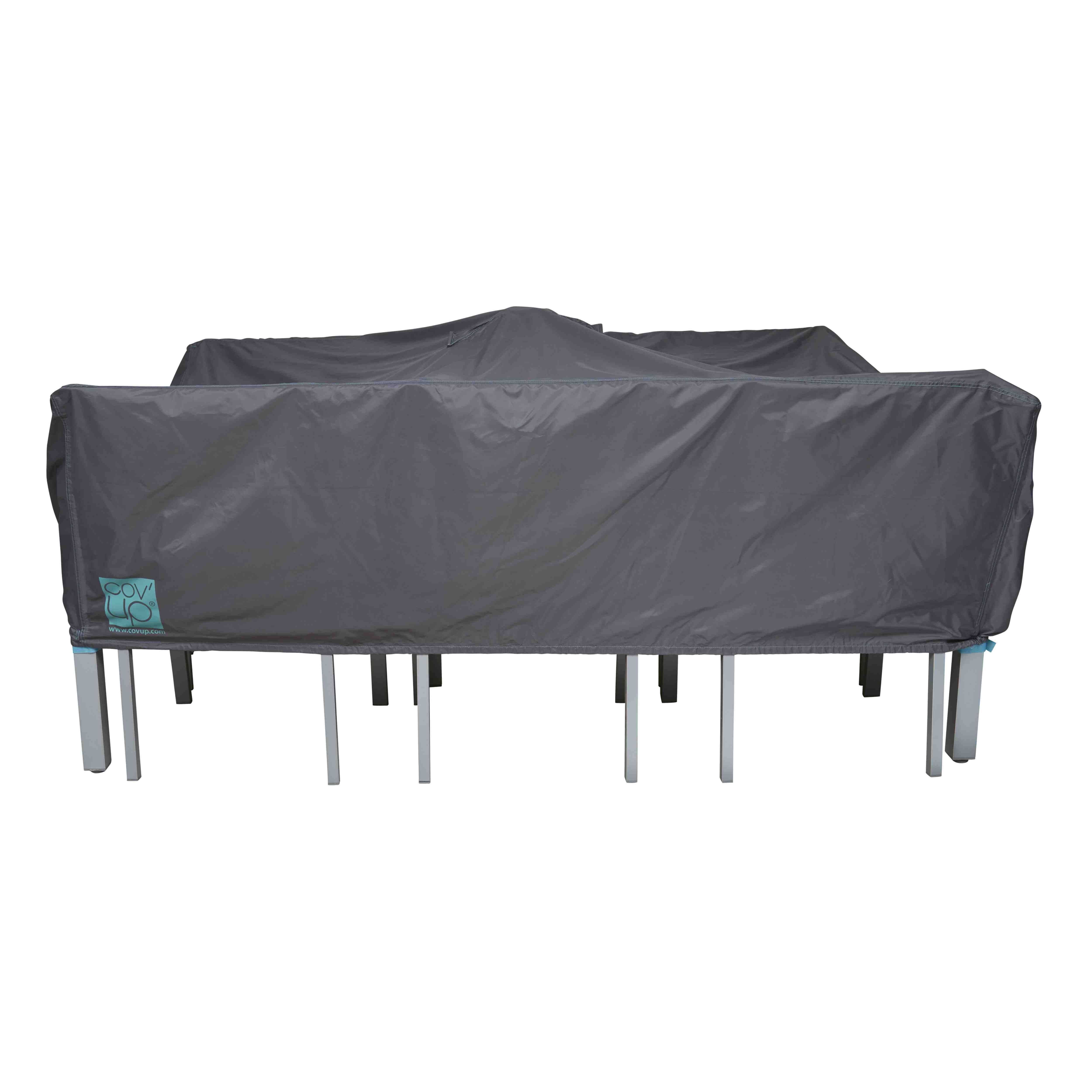Oviala - Housse de table de jardin rectangulaire grise 200 x 130 cm
Cov'Up - Oviala - Image 3