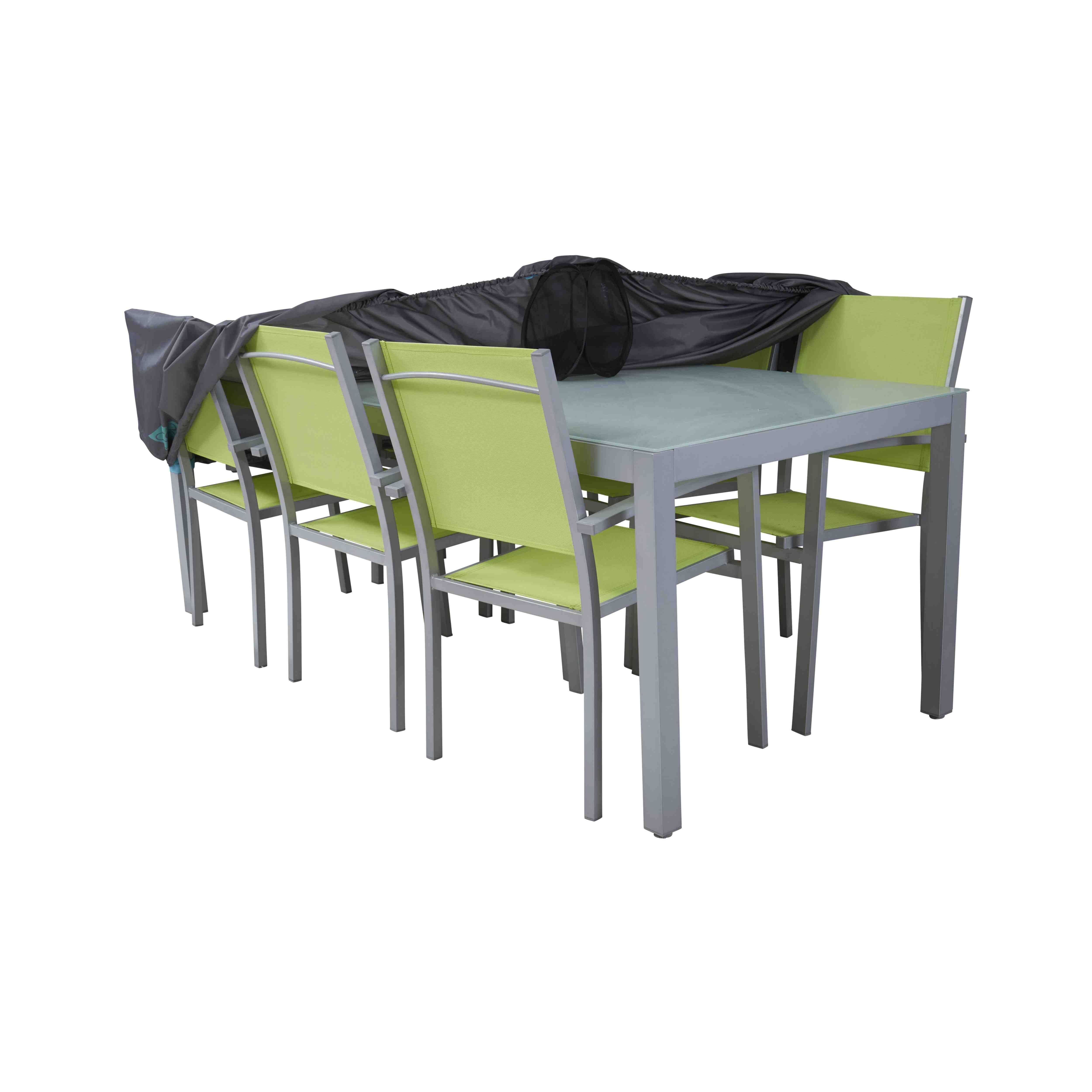 Oviala - Housse de table de jardin rectangulaire grise 200 x 130 cm
Cov'Up - Oviala - Image 2