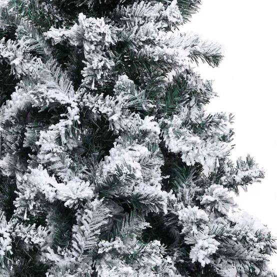 Sapin de Noël | Arbre de Noël artificiel Blanc 180 cm PVC, Acier et Plastique Maison Chic - Image 8