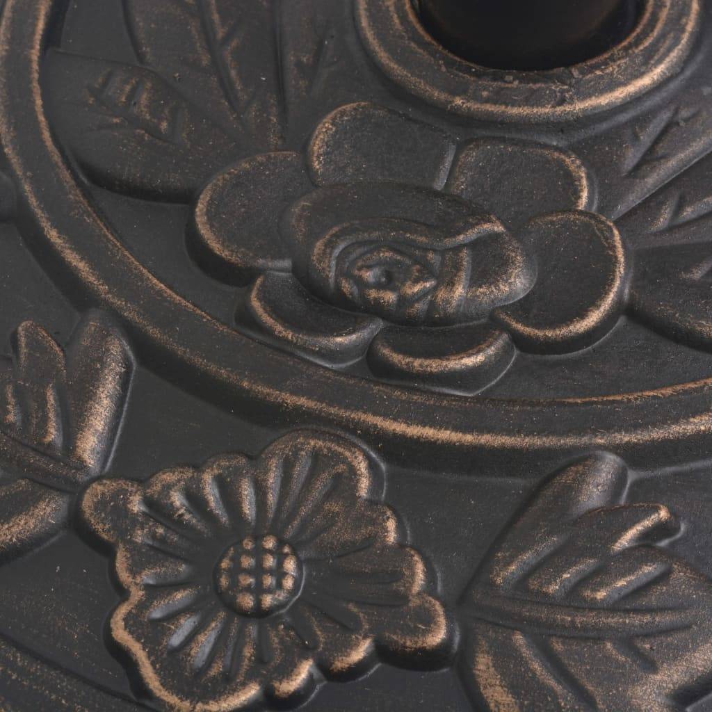 ComfortXL - Socle de Parasol Demi-Cercle en Résine 9 kg Base Décorative pour Balcon Bronze – ComfortXL Outdoor Living - Image 7