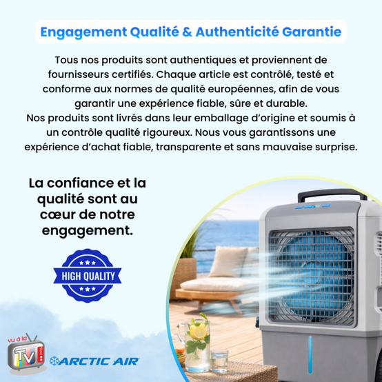 Arctic Air Outdoor Pro | Climatiseur Mobile Extérieur | Rafraîchisseur d'Air Évaporatif | Ventilateur Puissant Grande Surface - VENTEO - Image 7