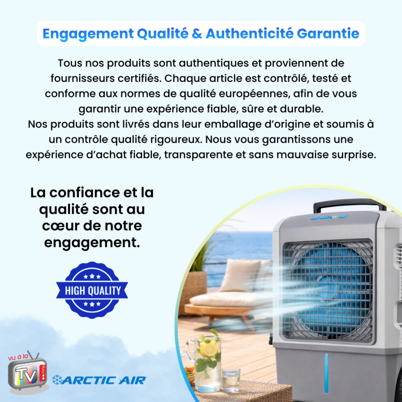 Arctic Air Outdoor Pro | Climatiseur Mobile Extérieur | Rafraîchisseur d'Air Évaporatif | Ventilateur Puissant Grande Surface - VENTEO - Image 7
