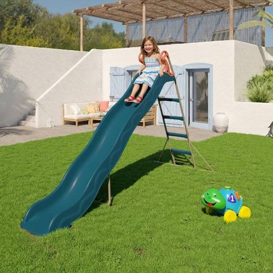 Trigano Jardin - Toboggan Actou bleu 3 m plateforme 1,45 m 3 12 ans Trigano - Image 6