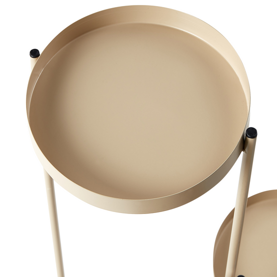 Cache-pot d'intérieur Métal Beige FRAGARIA - Beliani - Image 5