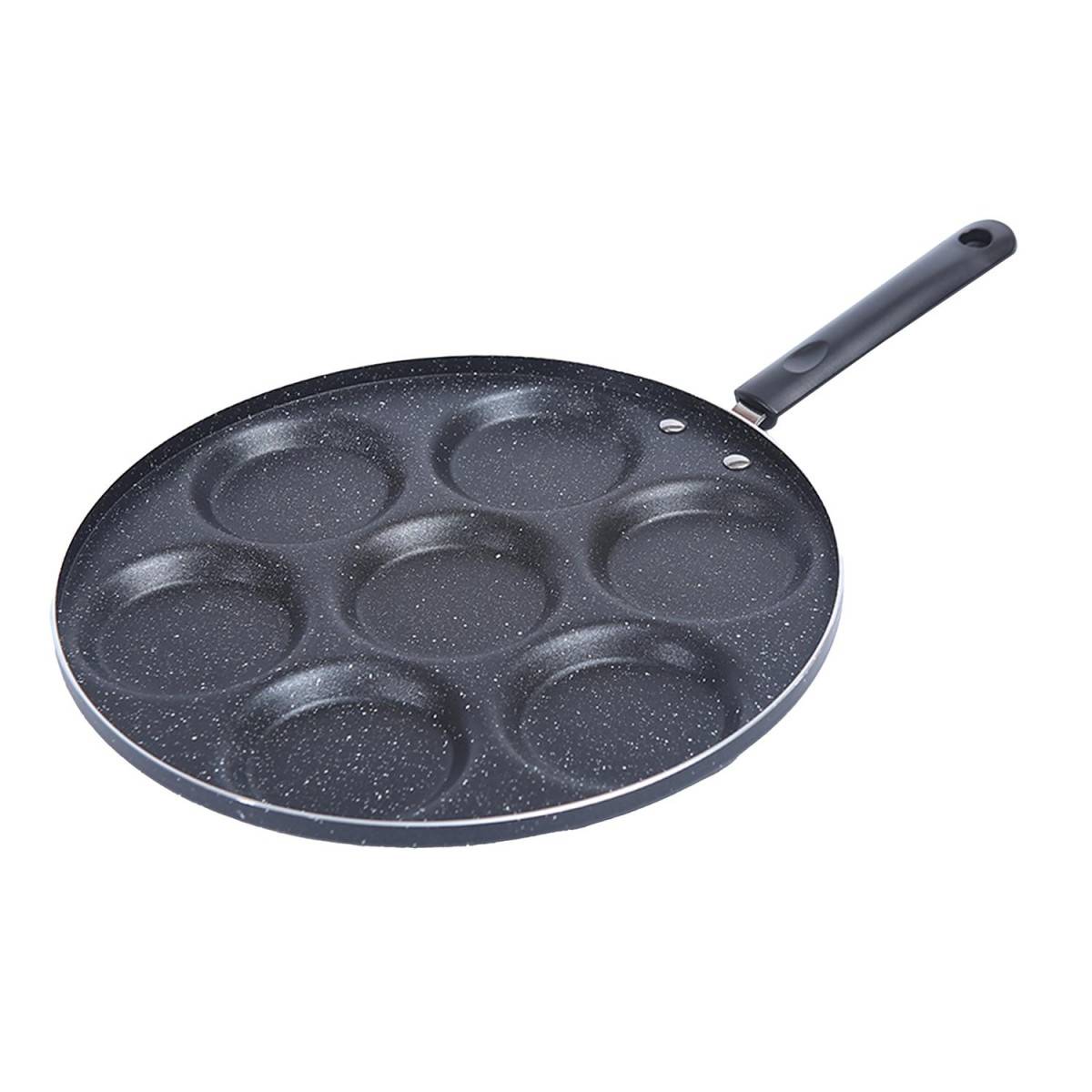 Paris Prix - Crêpière Pancake "7 Trous" 30cm Noir