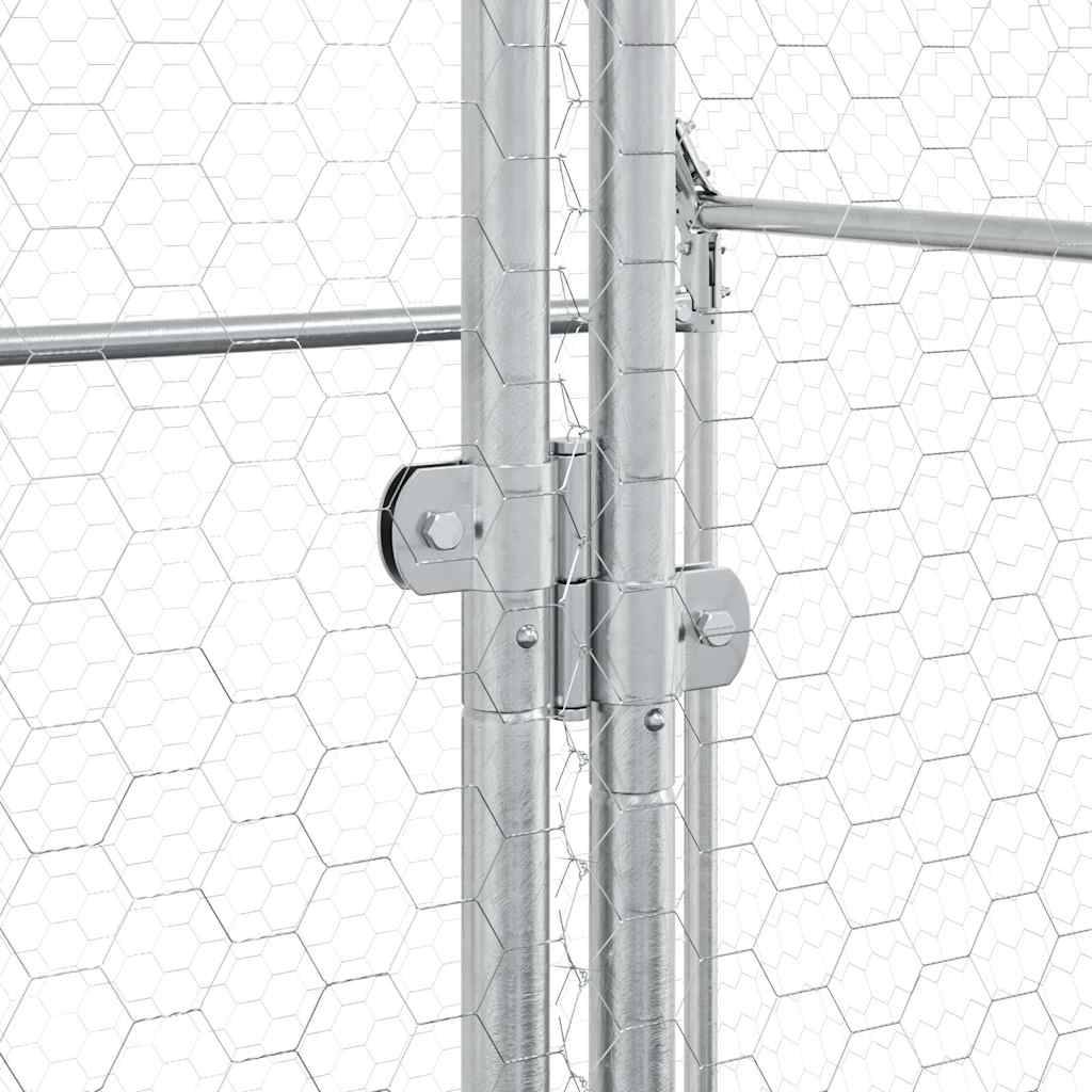 Poulailler XXL en acier galvanisé enclos extérieur volière 400x100x190 cm – ComfortXL Outdoor Living - Image 9