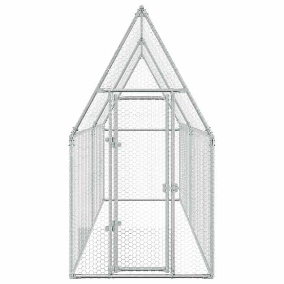 Poulailler XXL en acier galvanisé enclos extérieur volière 400x100x190 cm – ComfortXL Outdoor Living - Image 4