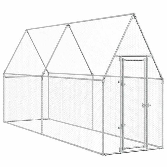 Poulailler XXL en acier galvanisé enclos extérieur volière 400x100x190 cm – ComfortXL Outdoor Living - Image 2
