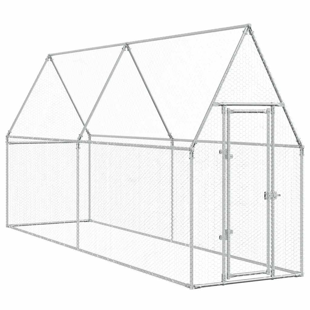 Poulailler XXL en acier galvanisé enclos extérieur volière 400x100x190 cm – ComfortXL Outdoor Living - Image 2
