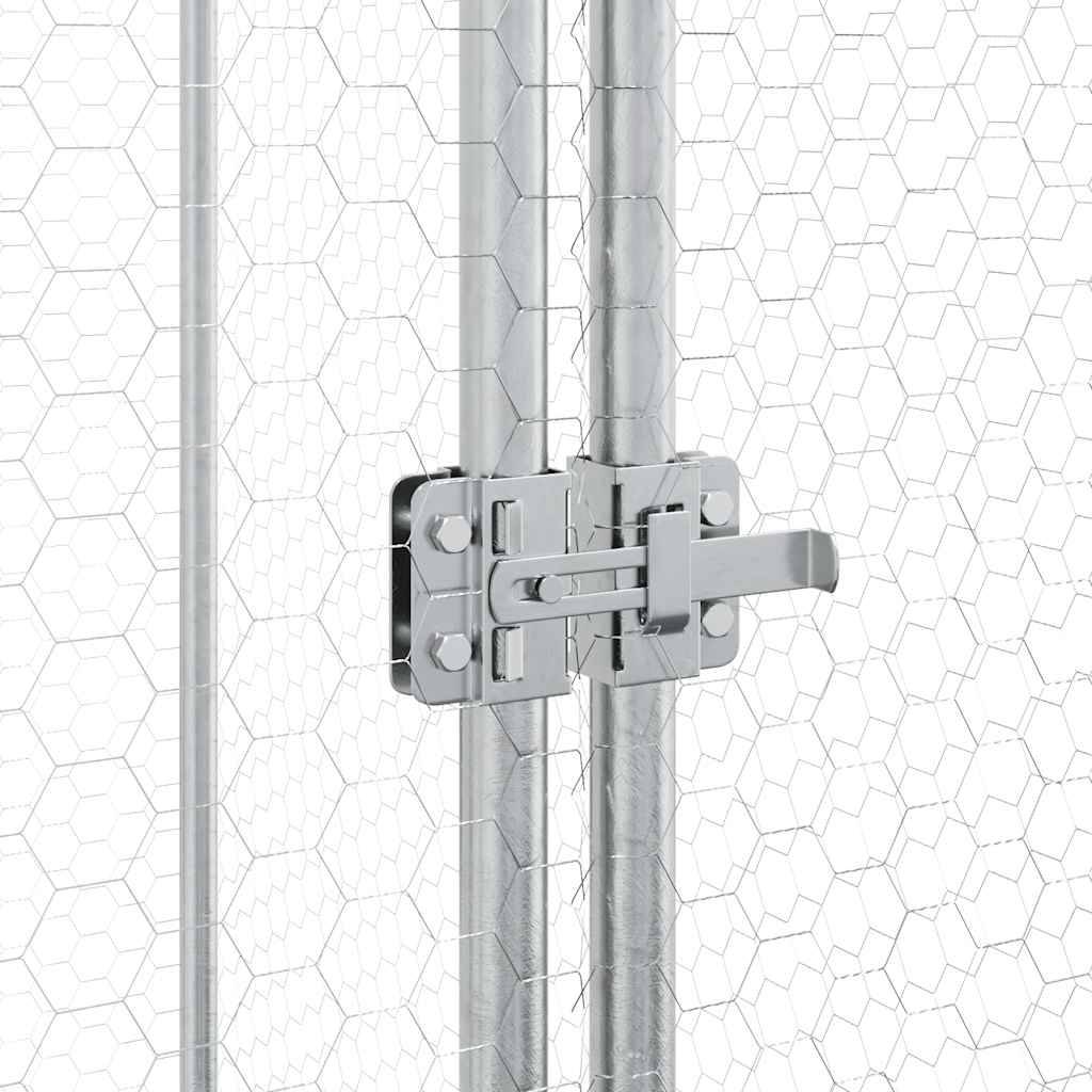 Poulailler XXL en acier galvanisé enclos extérieur volière 400x100x190 cm – ComfortXL Outdoor Living - Image 8