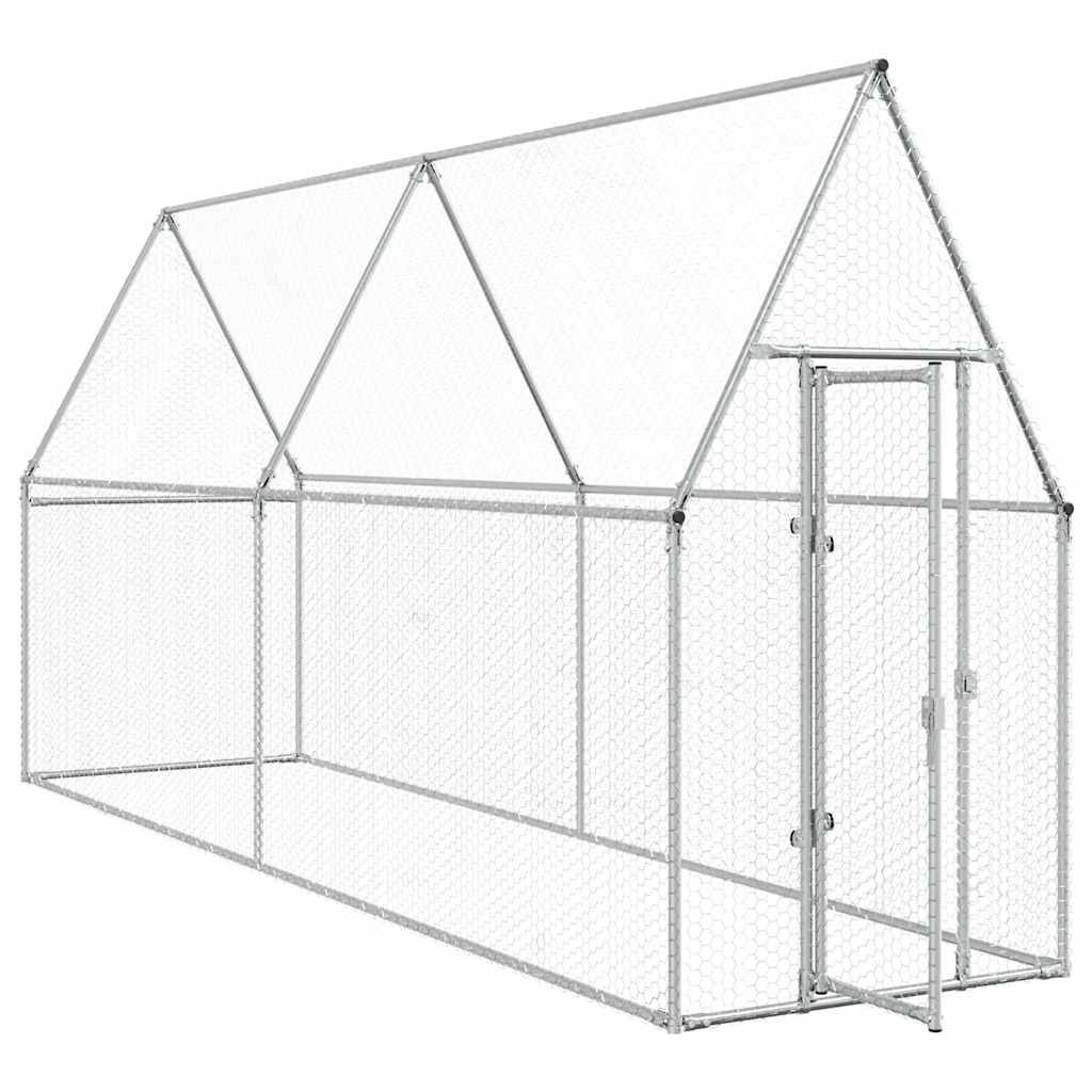 Poulailler XXL en acier galvanisé enclos extérieur volière 400x100x190 cm – ComfortXL Outdoor Living - Image 3