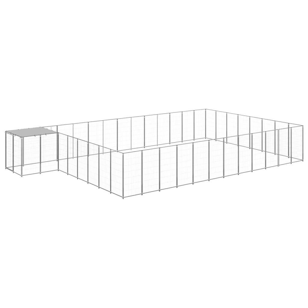 Vidaxl - Chenil Argenté 30,25 m² Acier vidaXL 3082236 - Imagen 1