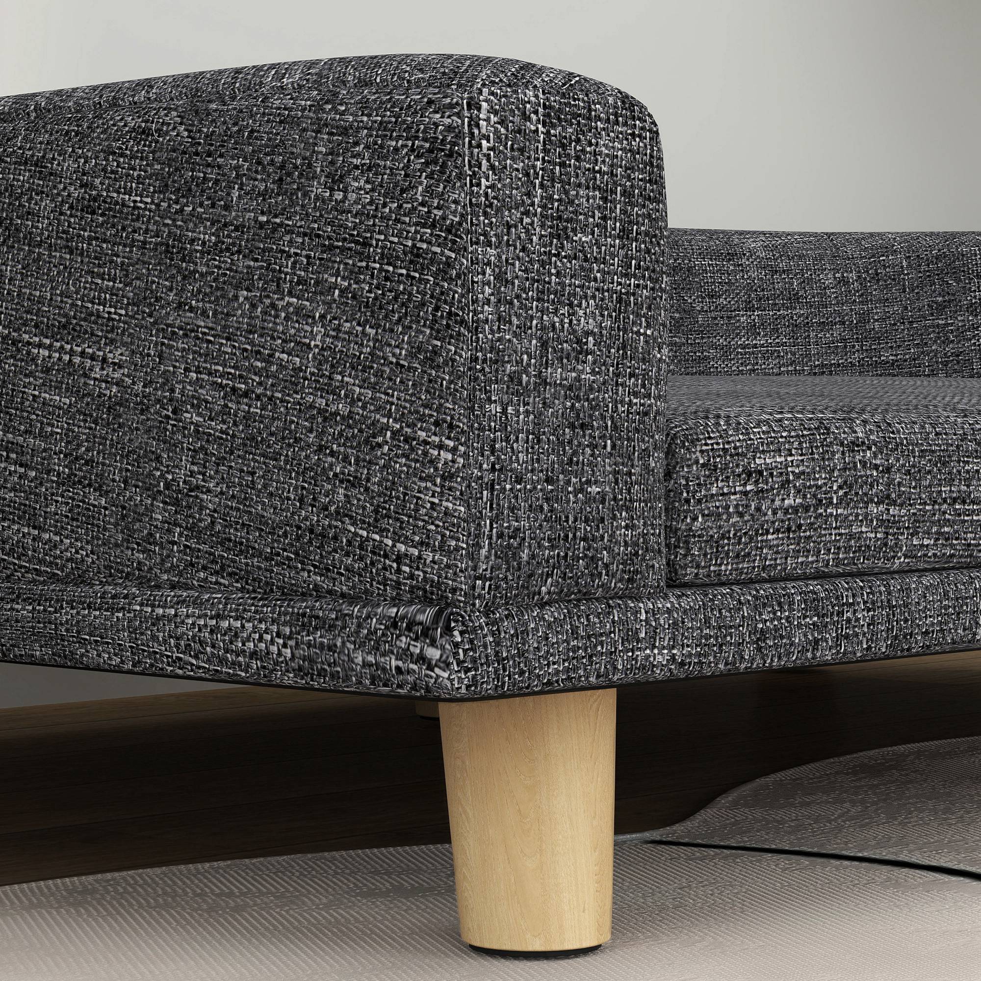 Lit Canapé pour Grand Chien Surélevé en Bois Couchage Confortable Coussin Lavable 98x67 cm Gris Foncé - ComfortXL Outdoor Living - Image 10