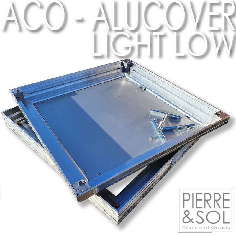 Alucover Light/Light Low - Couvercle à carreler étanche - ACO -   40 x 40 cm 50 mm - Image 1