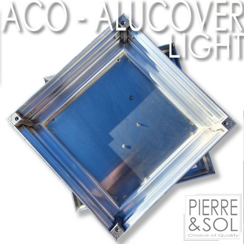 Alucover Light/Light Low - Couvercle à carreler étanche - ACO -   40 x 40 cm 50 mm - Image 3