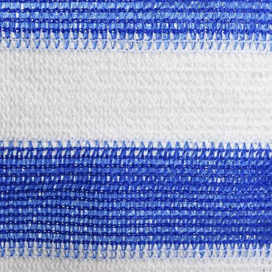 Helloshop26 - Écran de balcon brise pare vue protection confidentialité 120 x 500 cm PEHD bleu et blanc - Imagen 2