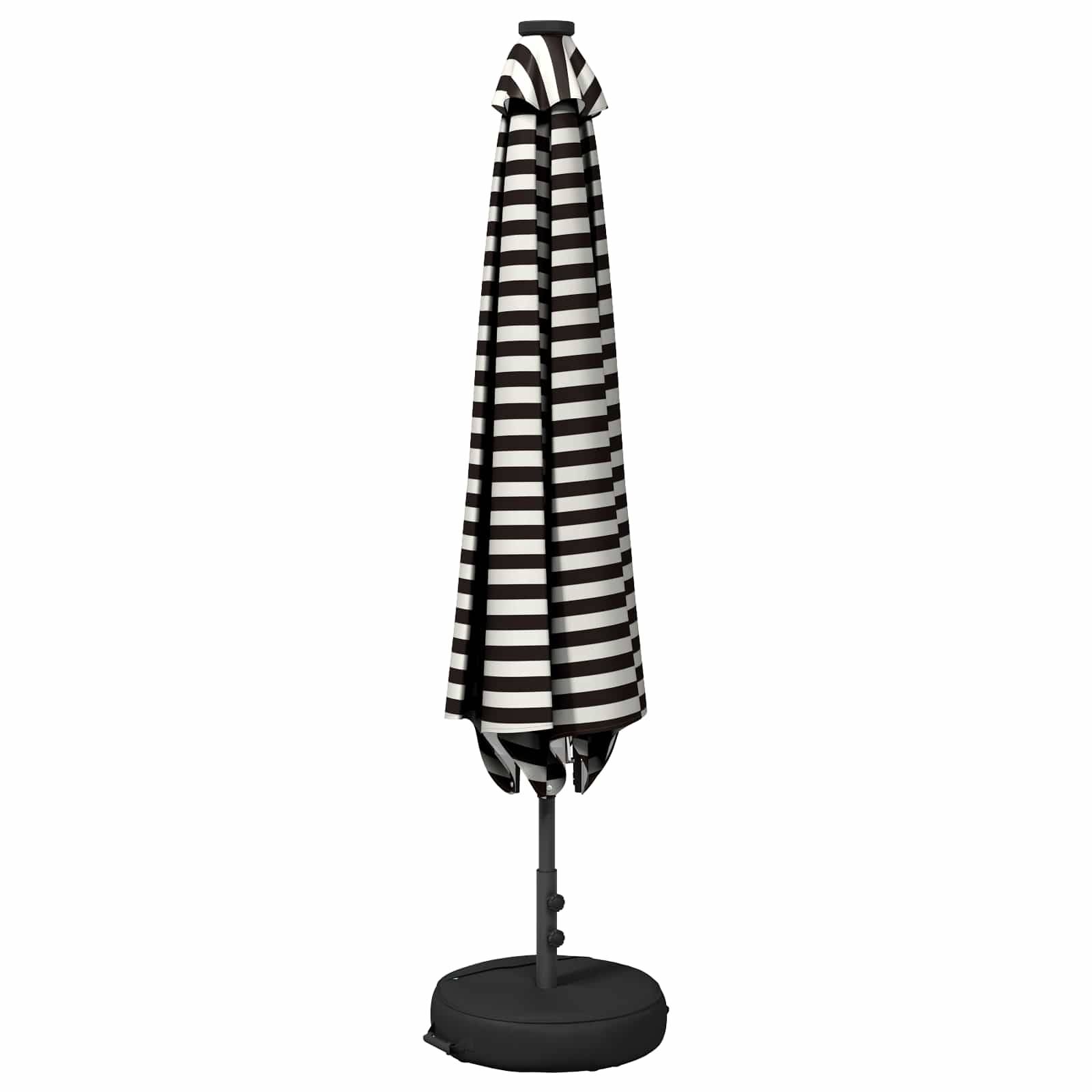 PANGIVO - Parasol polyester noir et blanc 290 x 190 x 235 cm - PANGIVO - Image 3