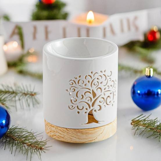 Brûle-Parfum Céramy Life Tree 50 ml - Brûleur Cire Fondant - Objet Artisanal Porte-Bonheur - Déco Cadeau - H 10,5 cm - Zen'Arôme - Image 10