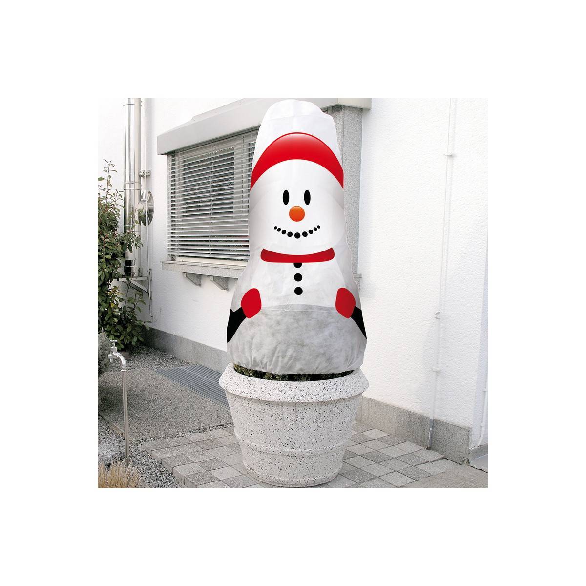 Multitanks - Housse d'hivernage décorative Bonhomme de neige 130x160cm