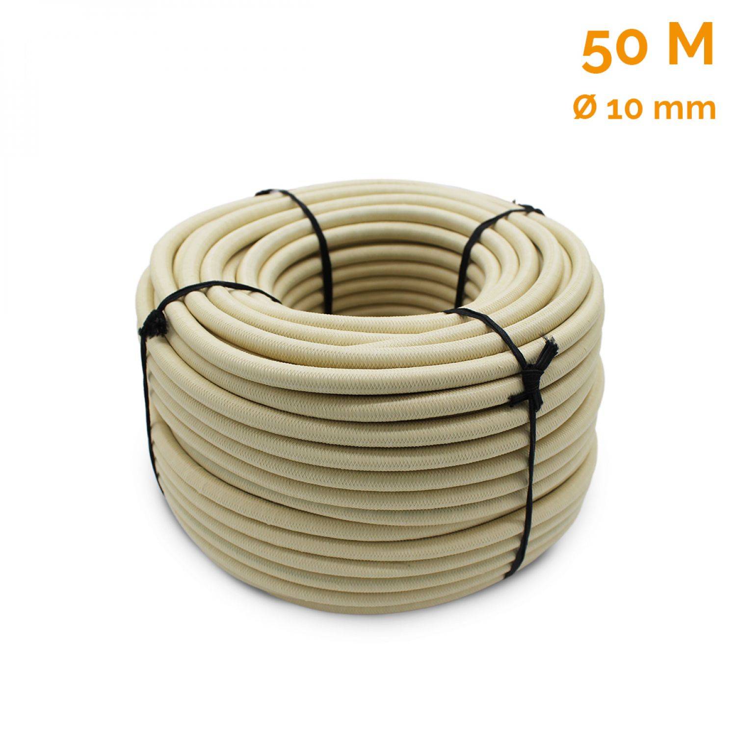 Linxor - Bobine, rouleau de tendeur élastique - 50 mètres x 10 mm - Beige - Linxor - Imagen 2