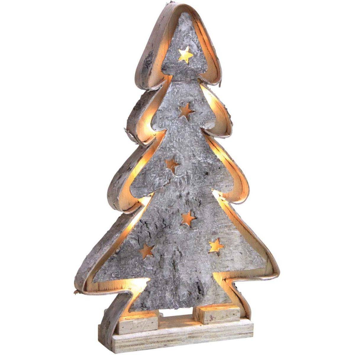 Aubry Gaspard - Sapin décoratif en bouleau avec led 65 cm - Imagen 1