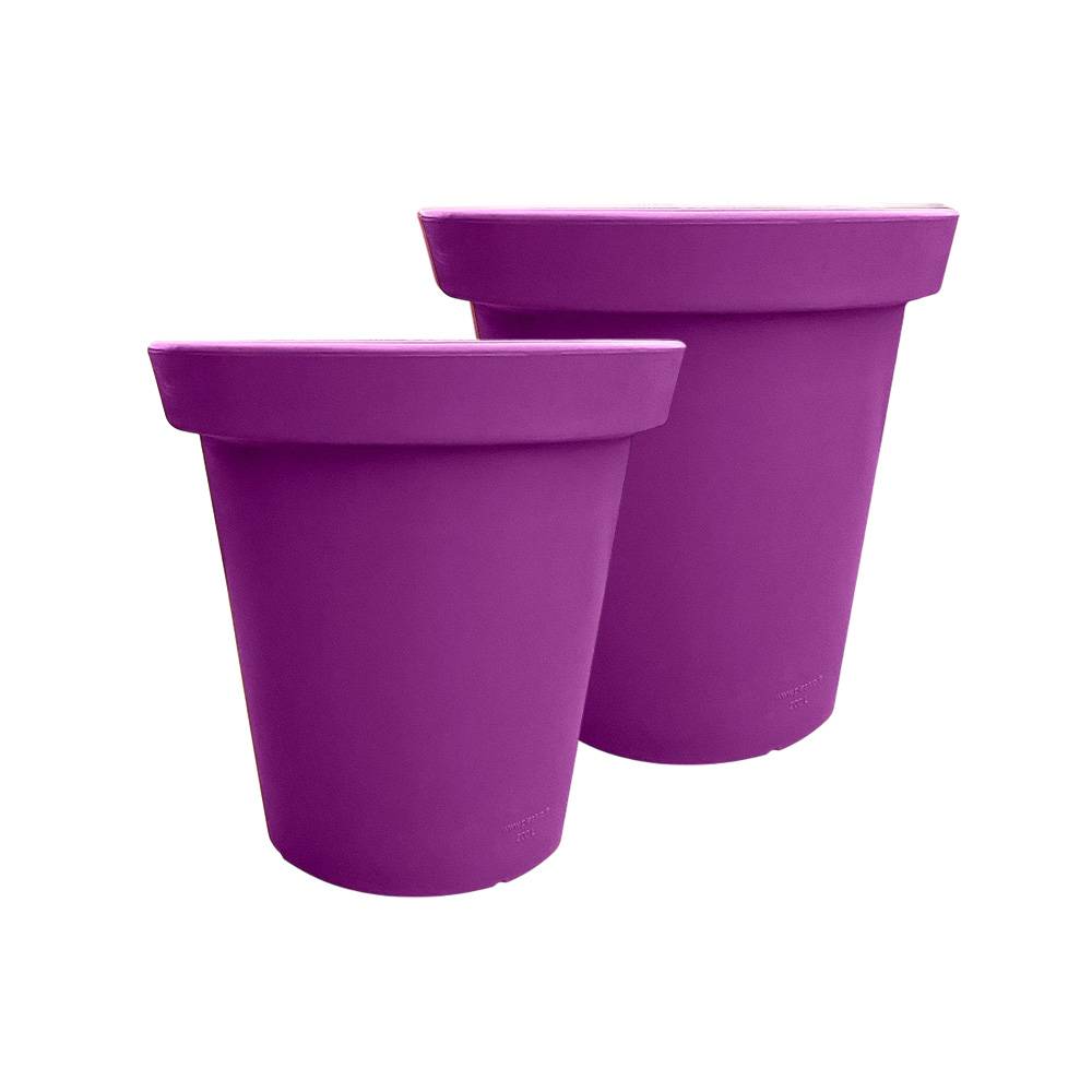 Plast'Up Rotomoulage - Pot de fleurs rond xxl delight 75l- lot de 2 - Image 1