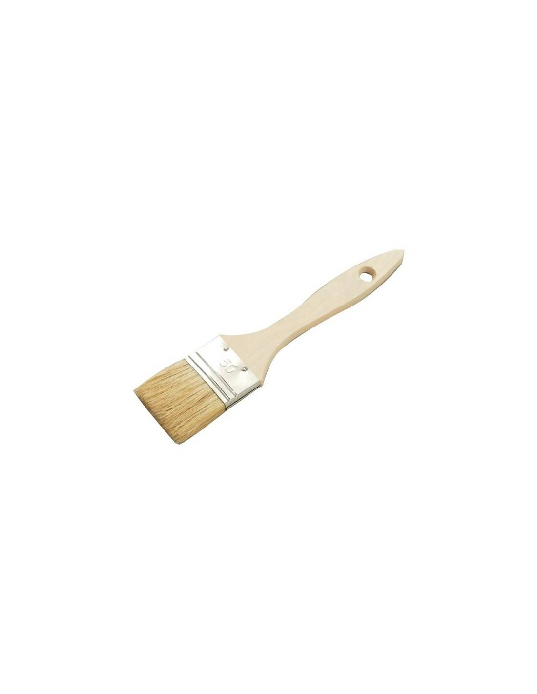 Pinceau Queue De Morue Soies Pures Pinceau Plat Soies Pures Manche Bois 70mm - Générique