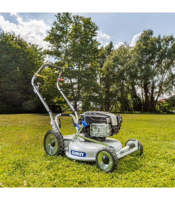 Grin - Tondeuse thermique professionnelle 53cm - mulching haute performance, moteur Briggs  Stratton 190cm3 - 2 vitesses avant - GRIN - Image 6
