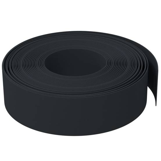 Bordure de pelouse polyéthylène pour jardin aménagement paysager flexible 10mx15cm noir - ComfortXL Outdoor Living - Image 4