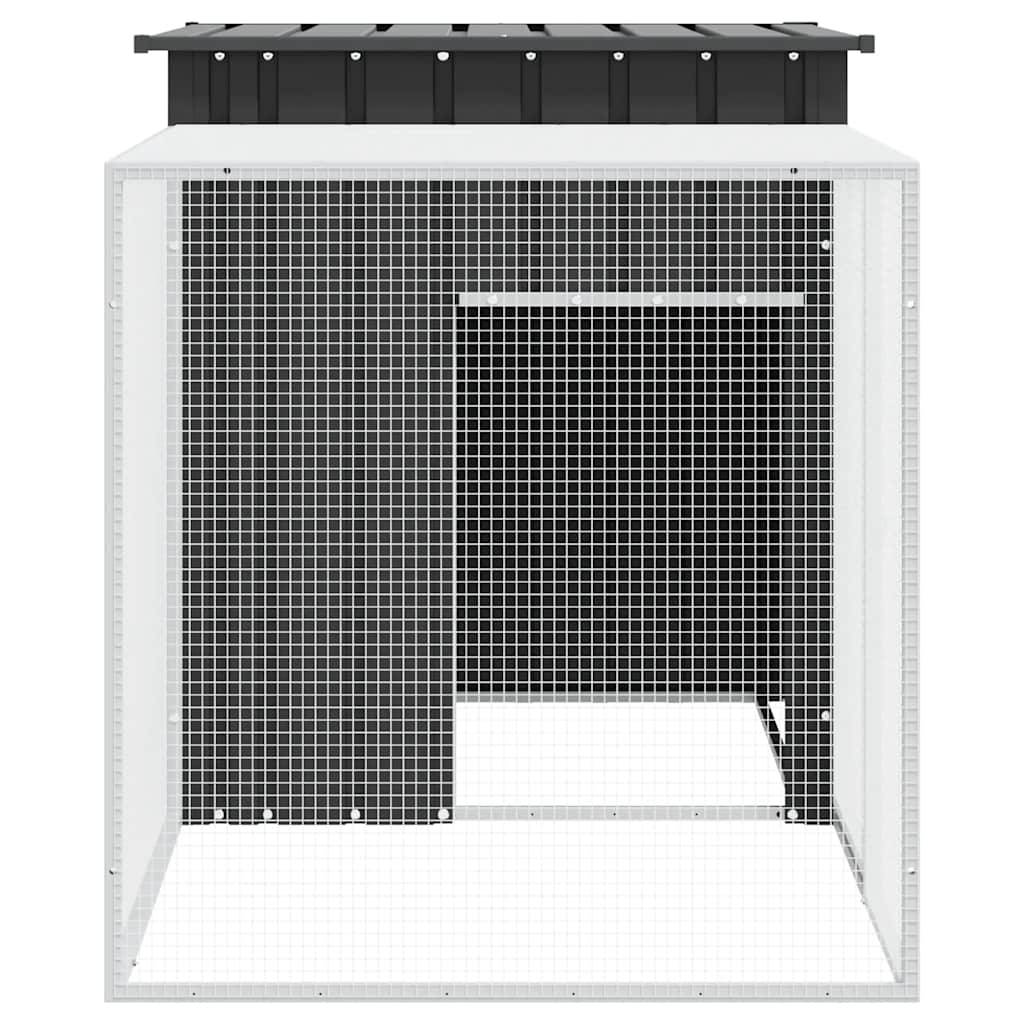 Vidaxl - Clapier Anthracite 200x91x100 cm Acier galvanisé vidaXL 3155527 - Imagen 7