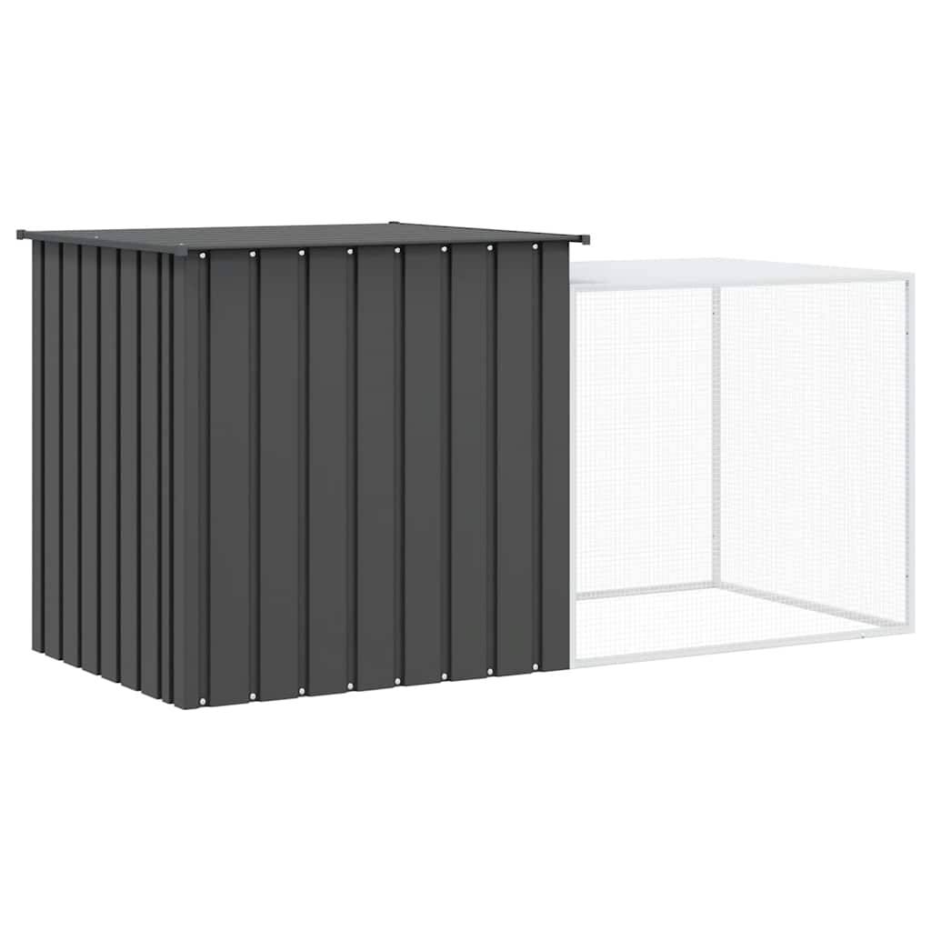 Vidaxl - Clapier Anthracite 200x91x100 cm Acier galvanisé vidaXL 3155527 - Imagen 8