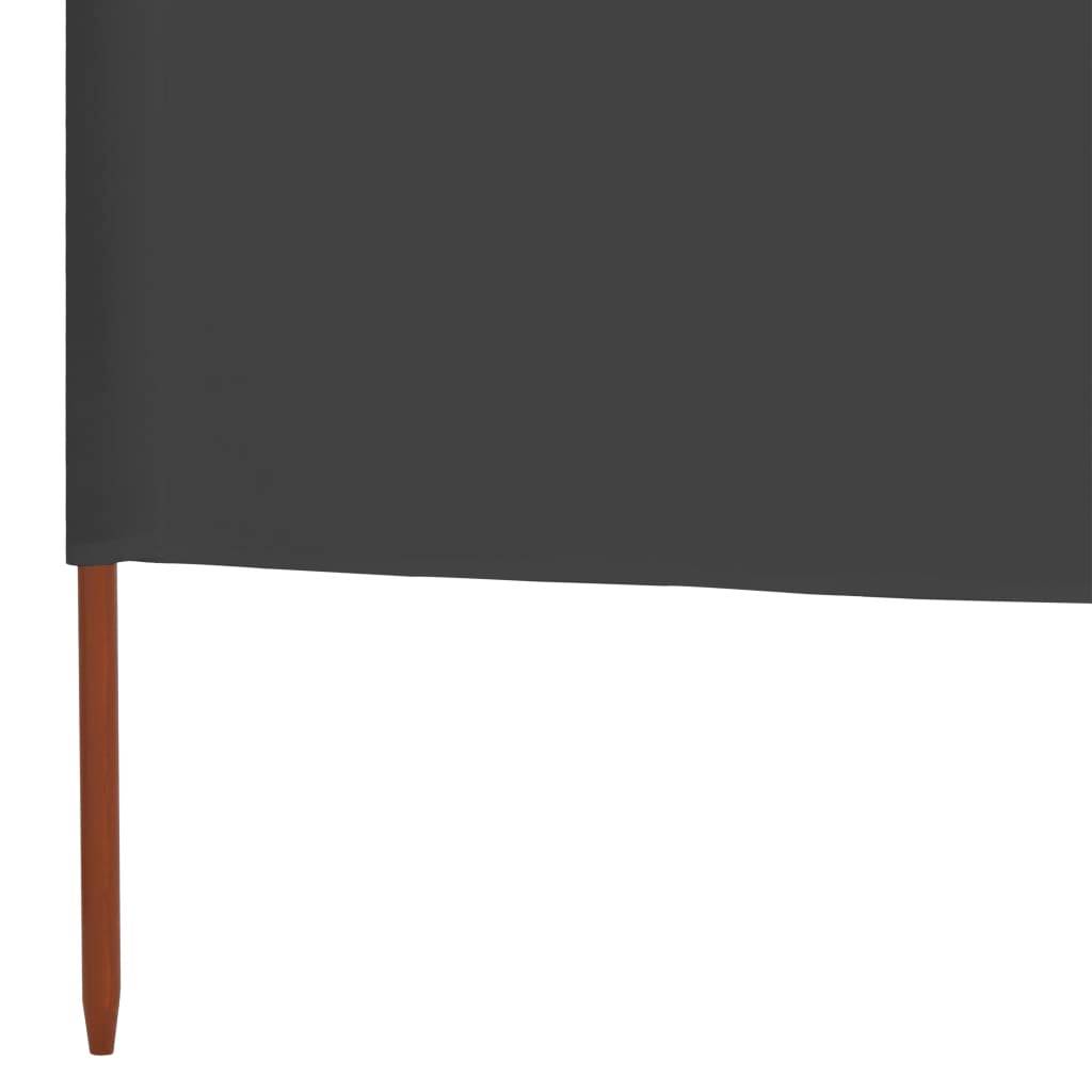 Helloshop26 - Brises-vue paravent 9 panneau x tissu 1200 x 120 cm anthracite - Imagen 5