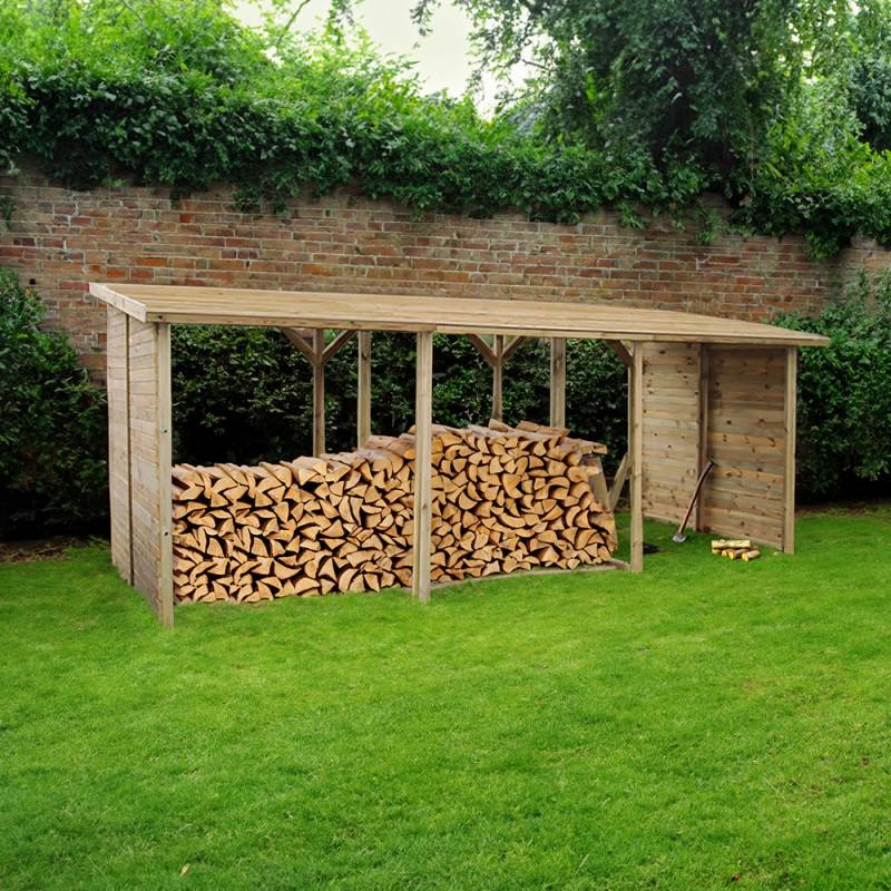 Abri bûches de jardin en bois XXL - Image 2