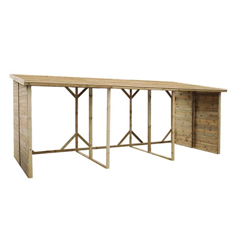 Abri bûches de jardin en bois XXL - Image 1