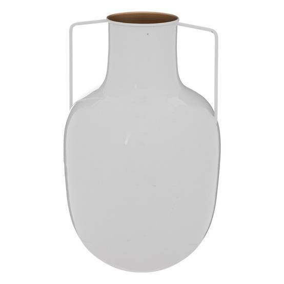 Vase en Métal "Le Collectionneur" 30cm Blanc - Image 1