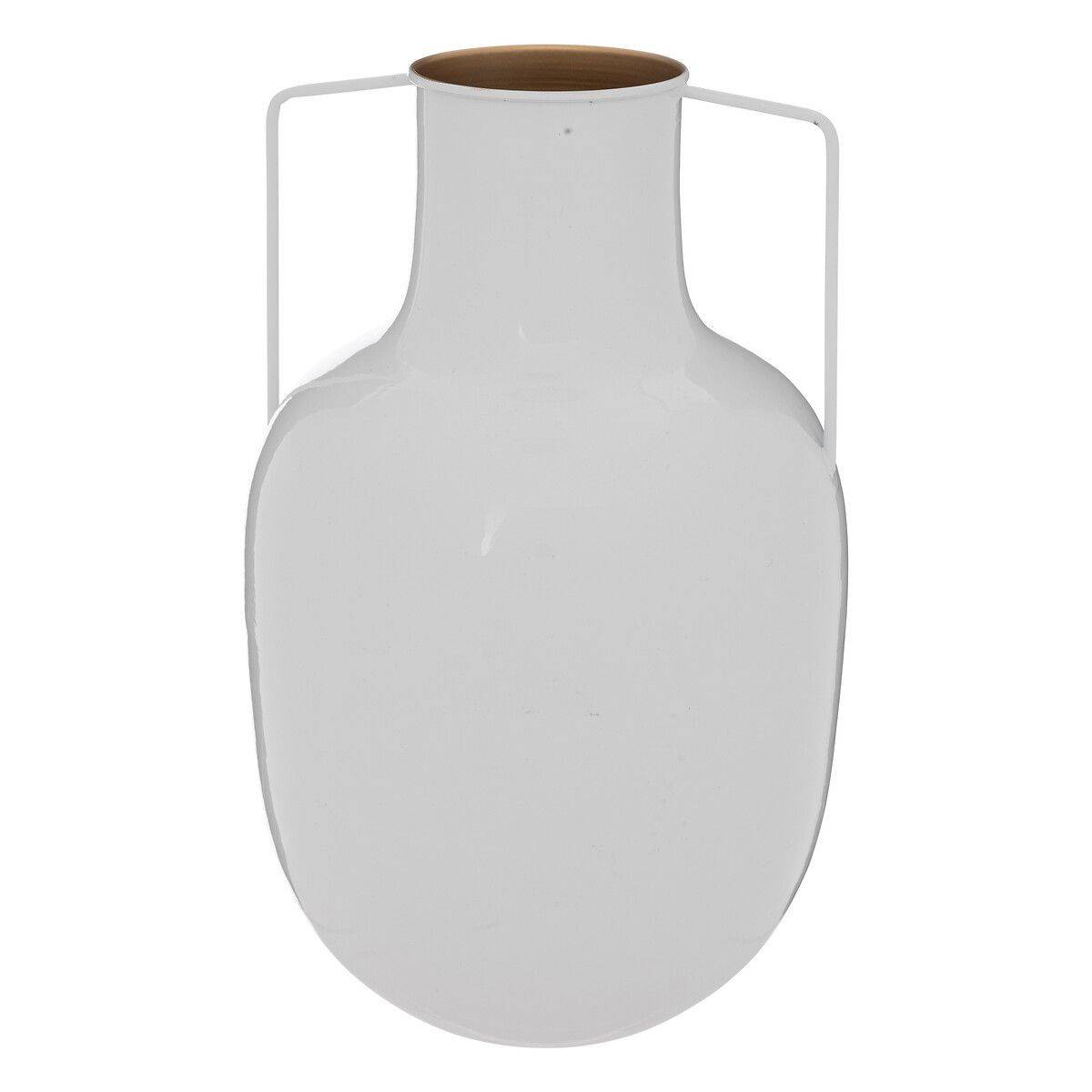 Vase en Métal "Le Collectionneur" 30cm Blanc - Image 1