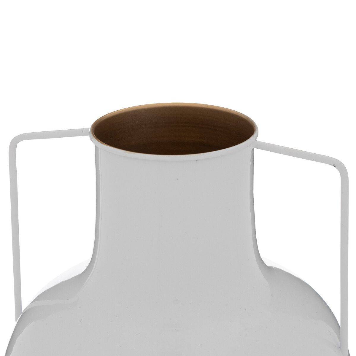 Vase en Métal "Le Collectionneur" 30cm Blanc - Image 2