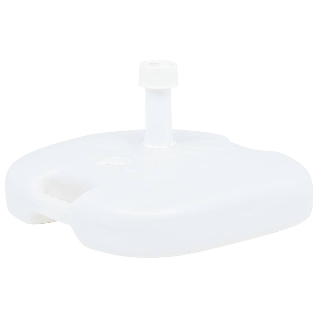 Vidaxl - Socle de parasol rempli de sable/d'eau 16 L Blanc Plastique vidaXL 48773 - Image 1