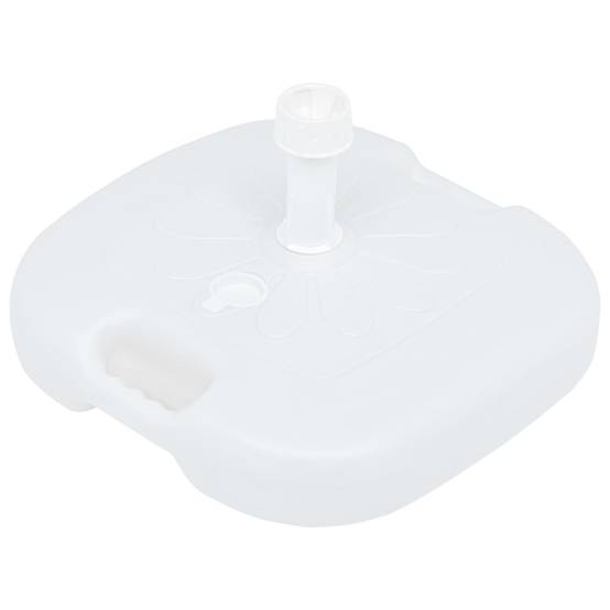 Vidaxl - Socle de parasol rempli de sable/d'eau 16 L Blanc Plastique vidaXL 48773 - Image 5