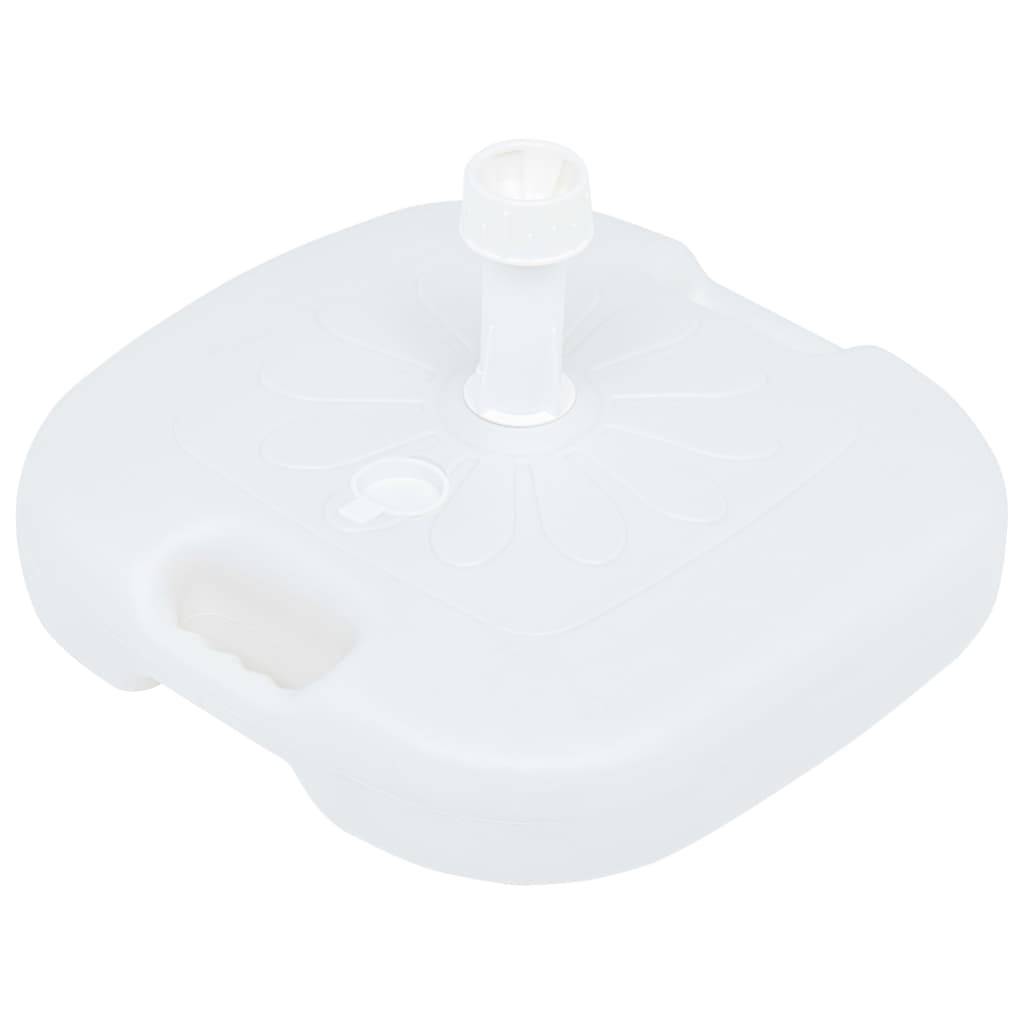 Vidaxl - Socle de parasol rempli de sable/d'eau 16 L Blanc Plastique vidaXL 48773 - Image 5