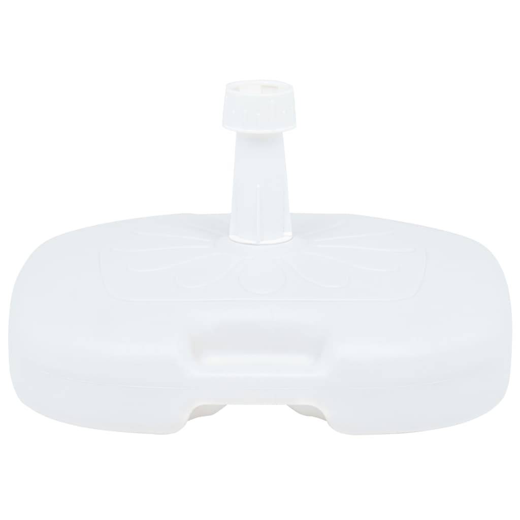 Vidaxl - Socle de parasol rempli de sable/d'eau 16 L Blanc Plastique vidaXL 48773 - Image 2