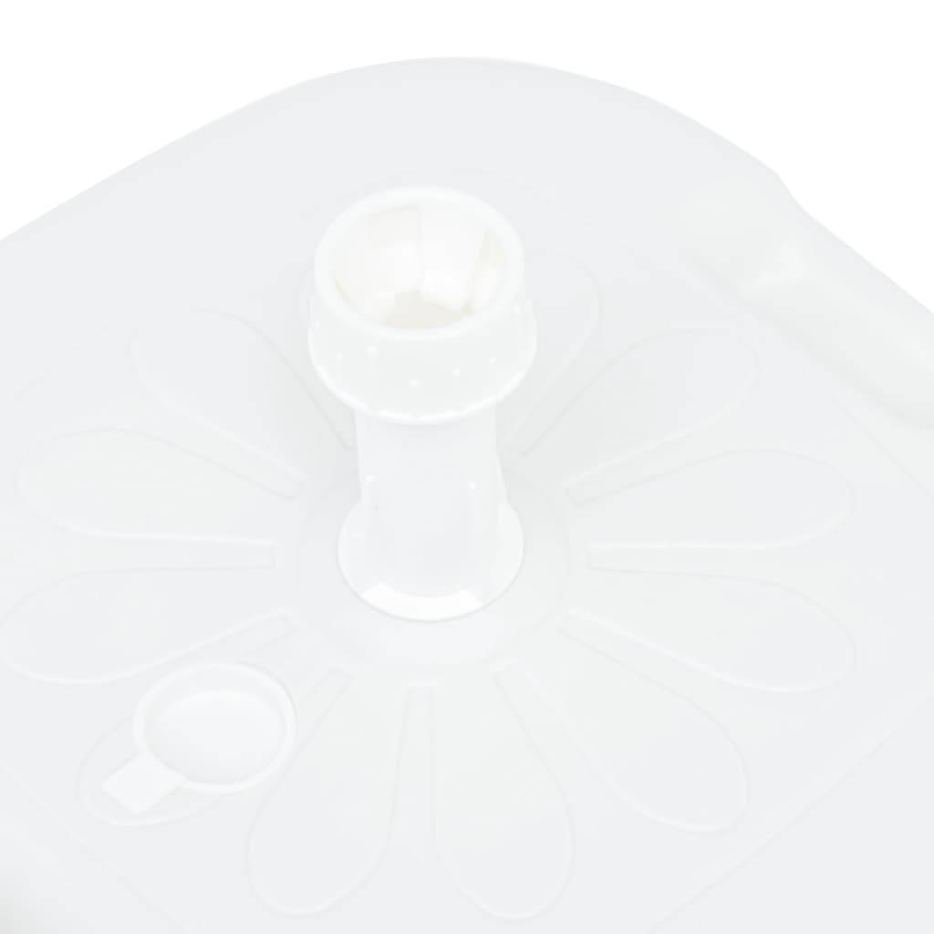 Vidaxl - Socle de parasol rempli de sable/d'eau 16 L Blanc Plastique vidaXL 48773 - Image 6