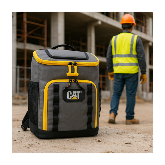 Sac à dos isotherme 20 litres Glacière portable Chantier Camping Plage Caterpillar - Imagen 8