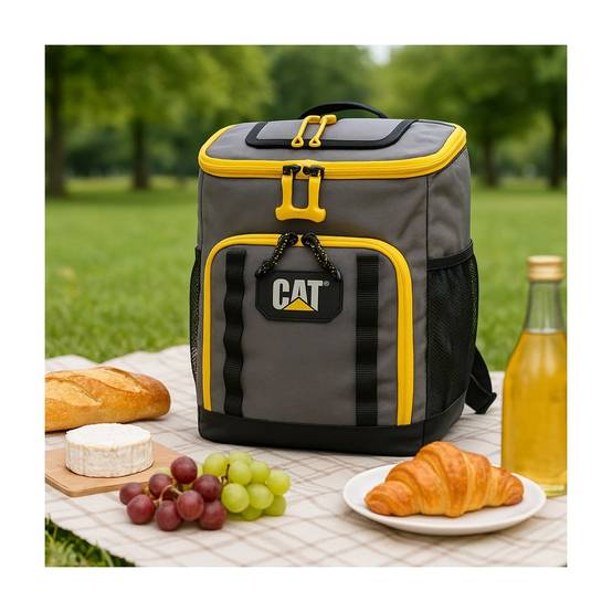 Sac à dos isotherme 20 litres Glacière portable Chantier Camping Plage Caterpillar - Imagen 7